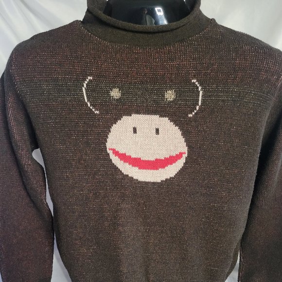 Binghamton Knitting Co. Vintage Brown Sweater (Size M) - Picture 2 of 5